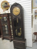 Antique Original Hawina Oak Weight Driven Floor Clock