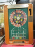 Vintage German Roulette Table Top Gaming Machine