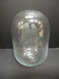 Large Blenko Colorless Glass Vase