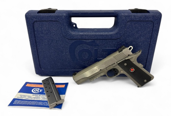 NIB Rare & Desirable Colt DELTA ELITE MKIV Rail Gun 10MM Stainless 5" Semi-Automatic 1911 Pistol
