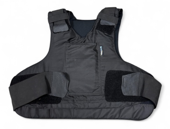Armor Express Revolution Black Concealable Carrier with Ara-Shock Ballistic Insert