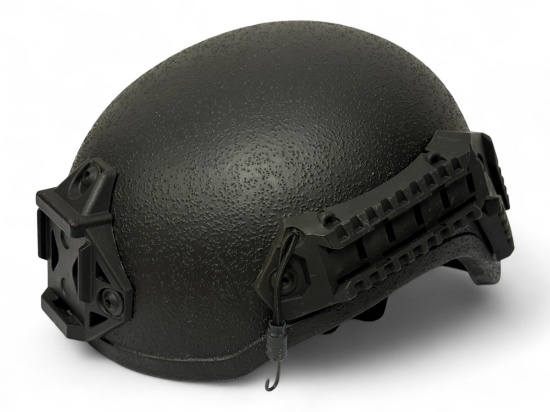 ATS Ballistics Black Helmet - Level: NIJ, Protection: IIIA, Size: Small