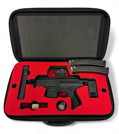 Excellent Sig Sauer Copperhead MPX 9MM Semi-Auto Pistol w/ ROMEO5 & (3) Loaded Mags in Case