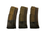 (3) Rare PREBAN Ramline Transparent Mini-14/AR-180/AR-15 30Rd. Fully Loaded Magazines
