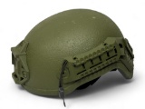 ATS Ballistics Green Helmet - Level: NIJ, Protection: IIIA, Size: Small