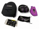 New Tradesmart Premium Purple Shooting Range Earmuffs & Glasses in Case + Clip Holster