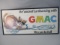 Framed Cardboard Advertising Sign For GMAC - Has Water Stains