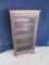 Vintage Mahoney Cabinet w/Glass Door &3 Shelves 24