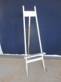 Vintage Highly Carved Wood Easel Painted White 20