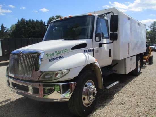 2006 International 4300 DT466 Truck with Chipper Box Dump Bed
