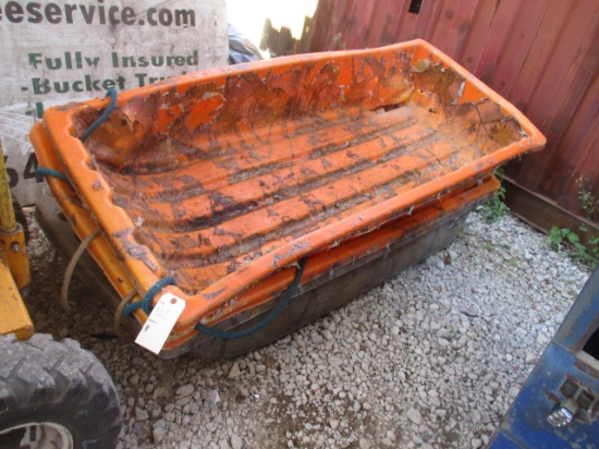 Three Plastic Sleds