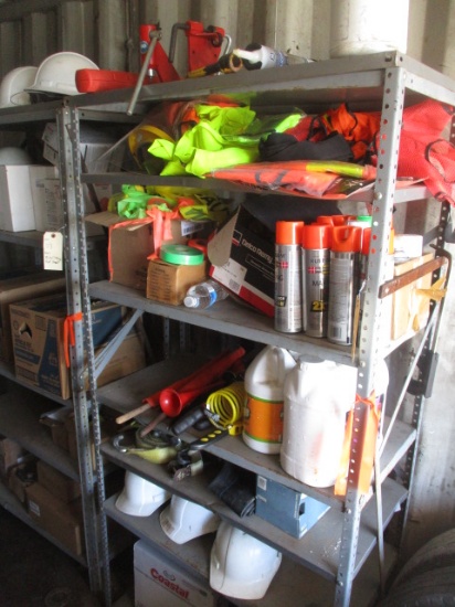 Shelf Lot- Purple Power, Hard Hats, 3 Gallon Coastal Oil, Etc…