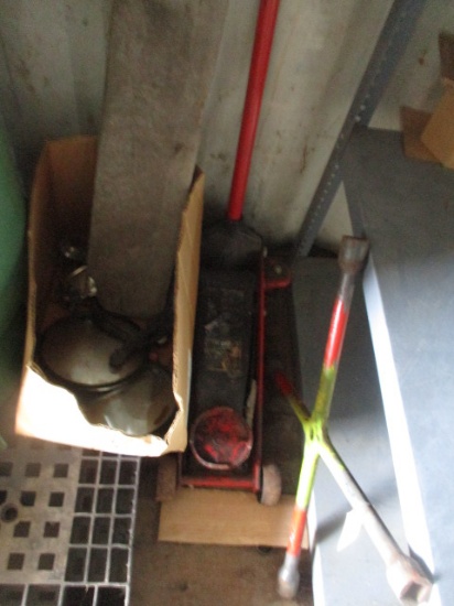 Floor Jack, 4 Way Wrench, etc..