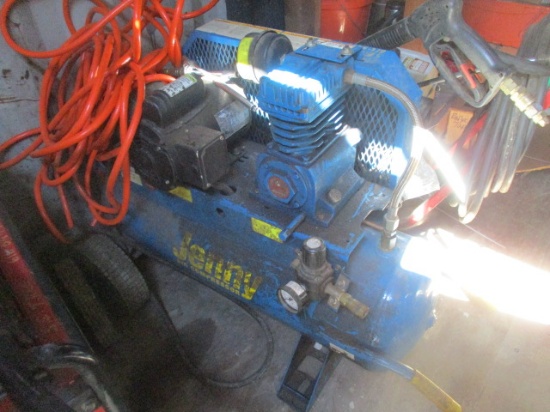 Portable 40 Gallon Jenny Compressor on Wheels