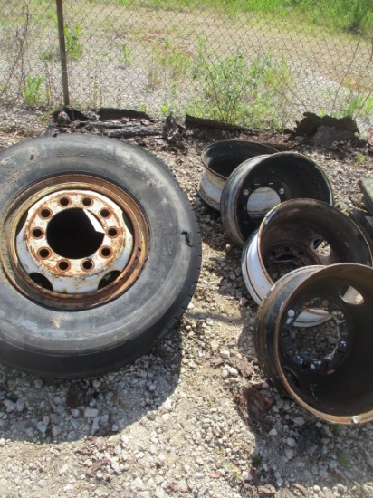 Six Wheels- Two with Tires