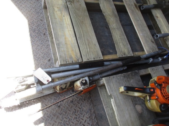 (2) Pole Extensions, (2) Limb Trimmer Extensions and (1) Hedge Trimmer Extension