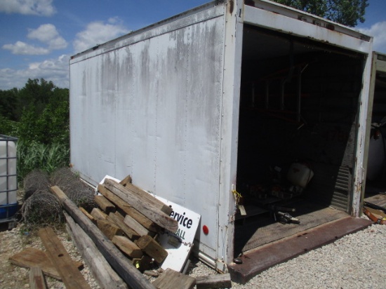 Storage Container with Roll Up Door