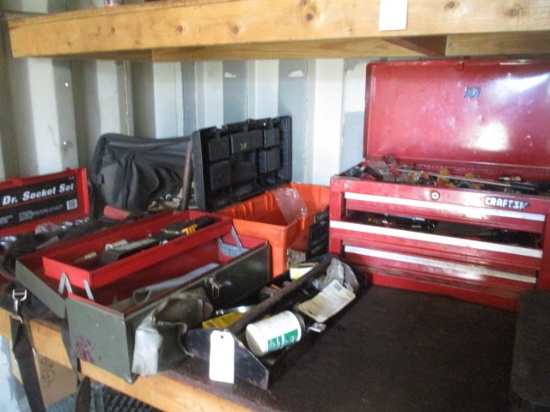 Lot of Tools- 21pc. 3/4 Drive Socket Set, Various Sockets and Tool Boxes