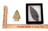 (2) Museum Quality Post Era Native Spear Points