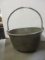 Antique Apple Sauce Brass Rounded Bottom Hanging Pot
