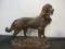 Painted Spelter Hunting Spaniel with Game Bird Statue