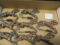 Eight Antique Handpainted Racing Horse Lead Toys