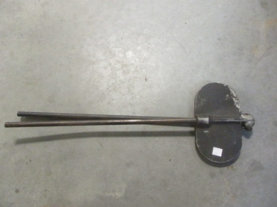Antique Cast Metal Long Handle Pizzelle Iron