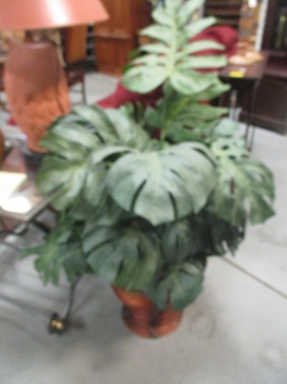 Large Artificial Palm in Woven Plater