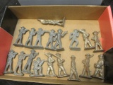 18 Antique WWI Style Lead Toy Soldiers