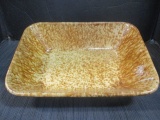 Antique Yellow Ware Rectangular Bowl