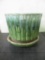 Vintage McCoy #0393 Green Pottery Flower Pot