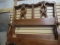 Pair of Vintage Kindel (Grand Rapids) Twin Beds with Wood Rails