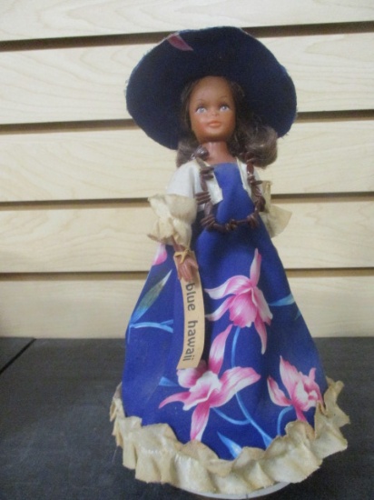 Vintage "Blue Hawaii" Doll Music Box