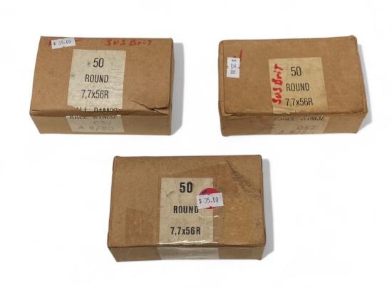 150rds. of Japanese 7,7x56R (.303 BRITISH) Factory Ammunition