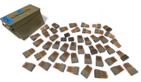 368rds. of 30-06 SPRG. on Enbloc Clips in Large Ammo Can