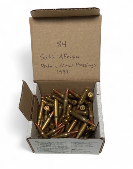 84rds. of South African 1981 7.62x51mm Loose Military Surplus Ammunition
