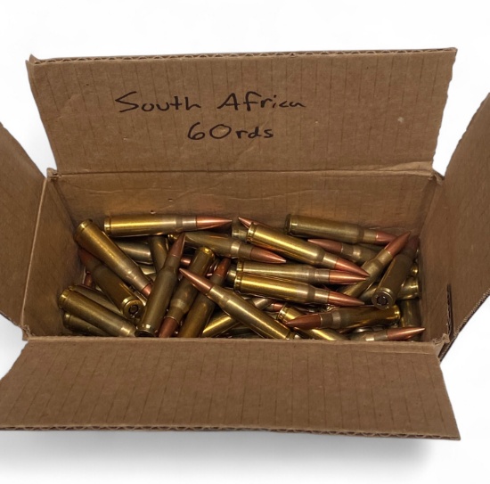 60rds. of South African 7.62x51mm Loose Military Surplus Ammunition