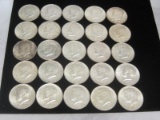 Lot of (25) 1964 Kennedy Half Dollars