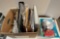 Box Lot of Office Supplest, Glue, Pencils, Pens, Staplers, Misc.