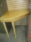 Corner Table. Heavy Solid Wood with Large Spindle Legs.