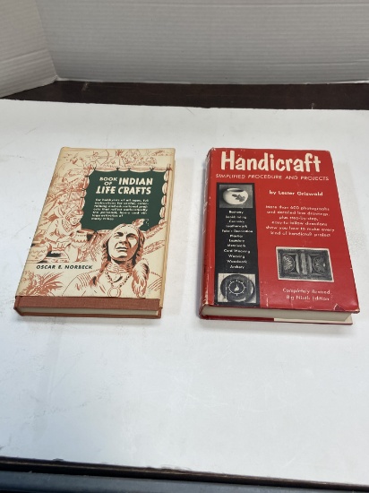 Two Books, 1966 Book of Indian Life Crafts and 1951 Handicraft Simplified.