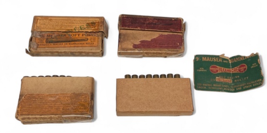 59rds. of Vintage & Collectible 9mm MAUSER Ammunition