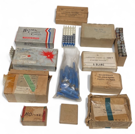 6.6 Lbs. of Various NIB Vintage and Collectible Plastic Training, Dummy, & Blank Ammunition