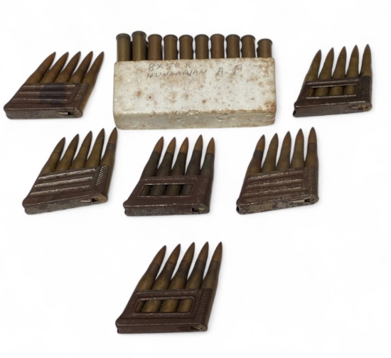 50rds. of 8x56R Steyr Factory Ammunition (Some on Stripper Clips)