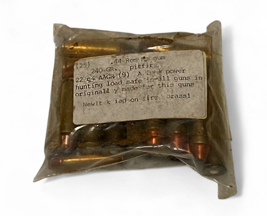 25rds. of .44 REM. MAG. 250gr. Ammunition 