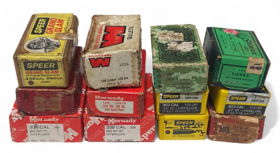 7.0 Lbs. of .303 CAL. And 8.1 Lbs. of .338 CAL. Bullets for Reloading