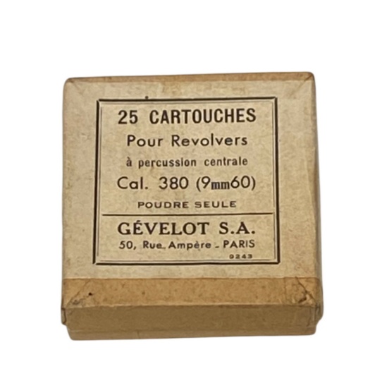 NIB Collectible 24rds. of .380 CAL. Gevelot Ammunition 