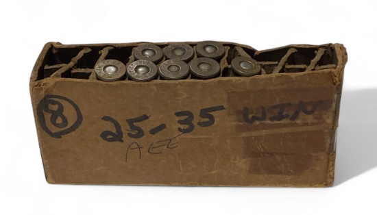 8rds. of Collectible .25-35 WIN. Factory Ammunition 