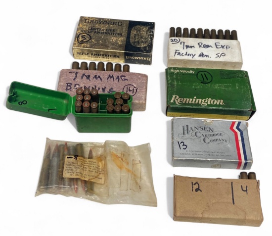 102rds. of Various Collectible Ammunition 