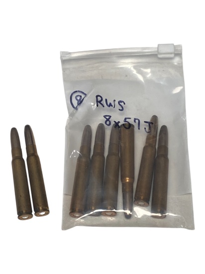 8rds. of Collectible RWS 8x57J Factory Ammunition 